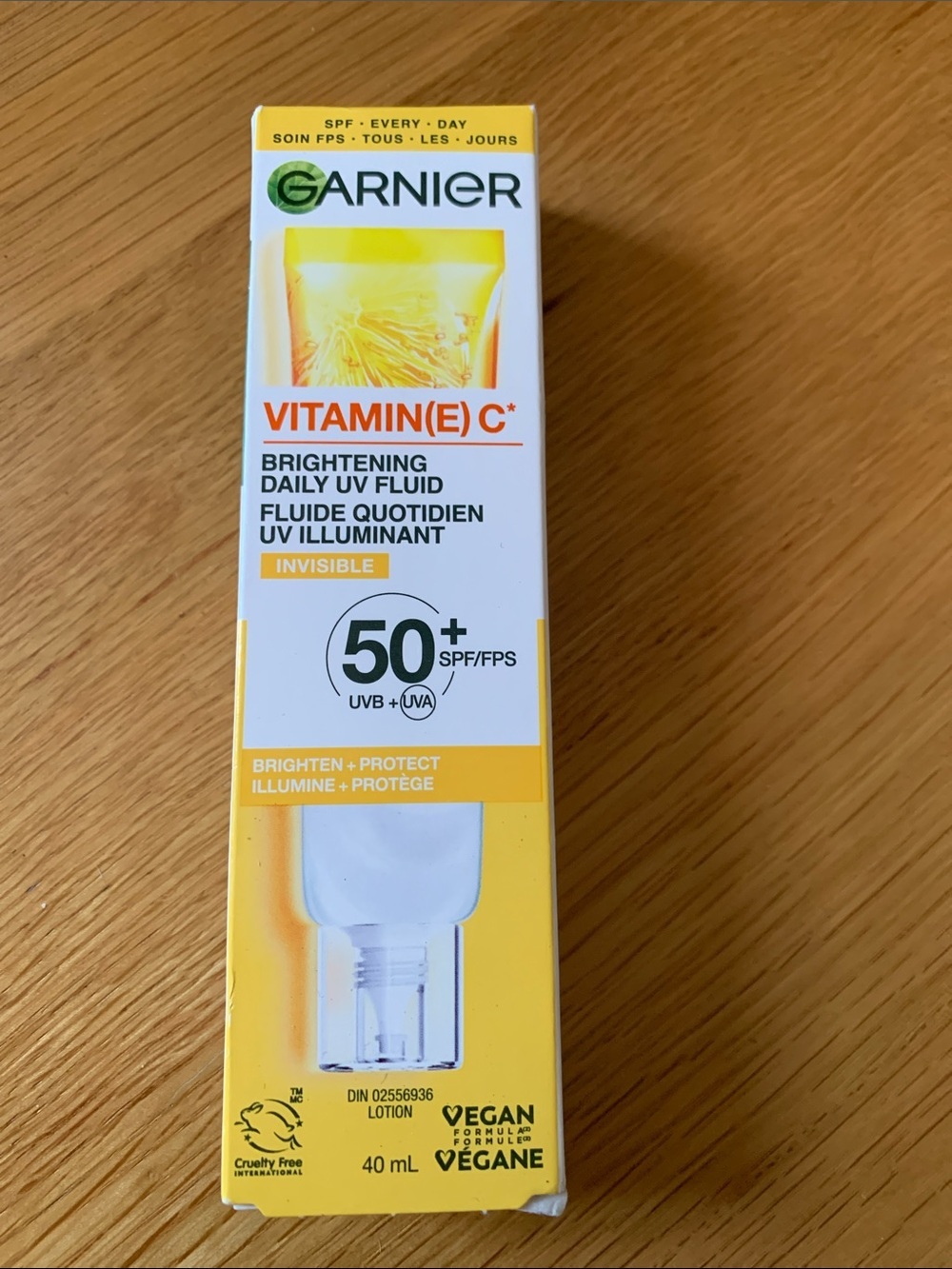 Garnier Vitamin(E) C Brightening Daily UV Fluid SPF 50+ - 40ml - new!